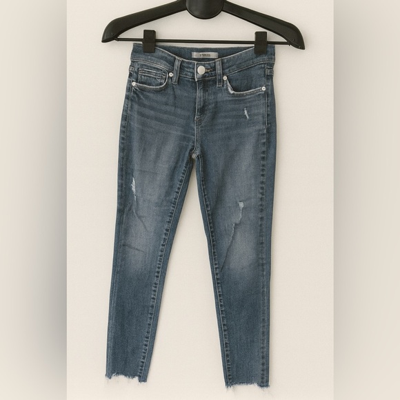 Joe’s Jeans Women’s Size 25 Skinny Denim Jeans EUC 27x27 Mid Rise Classic Blue - Picture 1 of 7